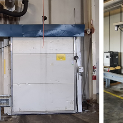 Vastgevroren schadedeur vervangen voor een splinternieuwe Salco vriesdeur!