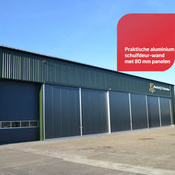 Praktische aluminium schuifdeur-wand