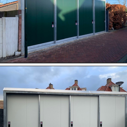 Geen gebouw, wél een schuifdeurwand