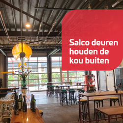 Beglaasde overheaddeuren voor Chateau Amsterdam 